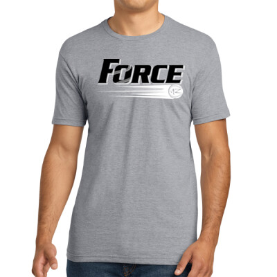 Adult Unisex 60/40 Blend Tee - Black Logo Thumbnail