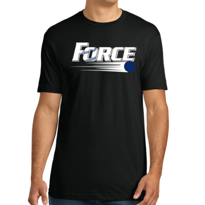 Adult Unisex 60/40 Blend Tee - White Logo Thumbnail