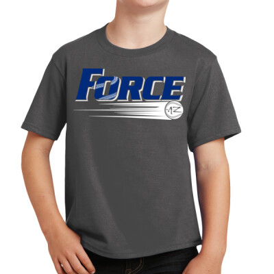 Youth 60/40 Blend Tee - Royal Logo Thumbnail