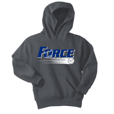 Youth Fleece Hoodie - Royal Logo Thumbnail