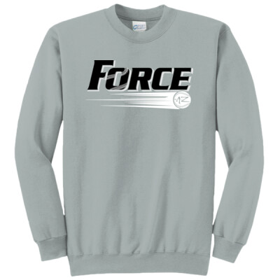 Adult Unisex Crewneck Sweatshirt - Black Logo Thumbnail